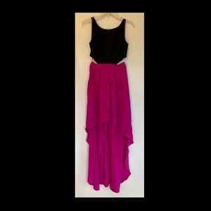 Jay Godfrey High Low Cut Out Dress